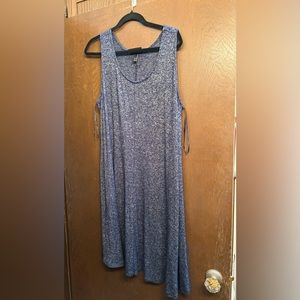 Lane Bryant Sleeveless T-Shirt Dress Blue